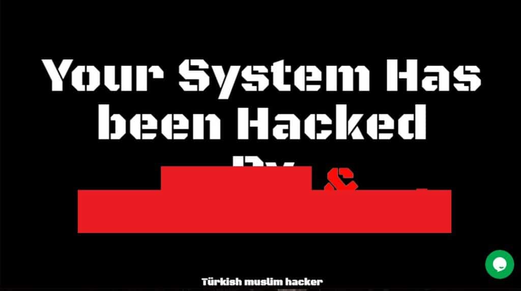 your system has been hacked