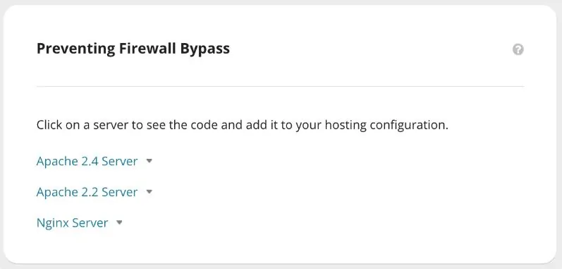 sucuri Preventing Firewall Bypass