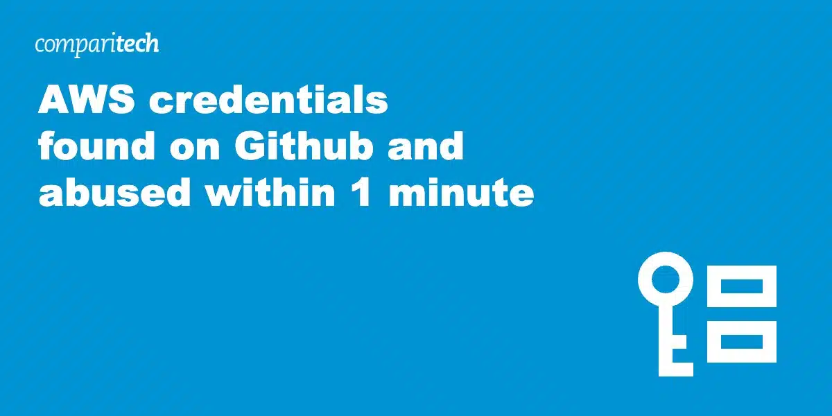 AWS credentials found on Github and abused within 1 minute
