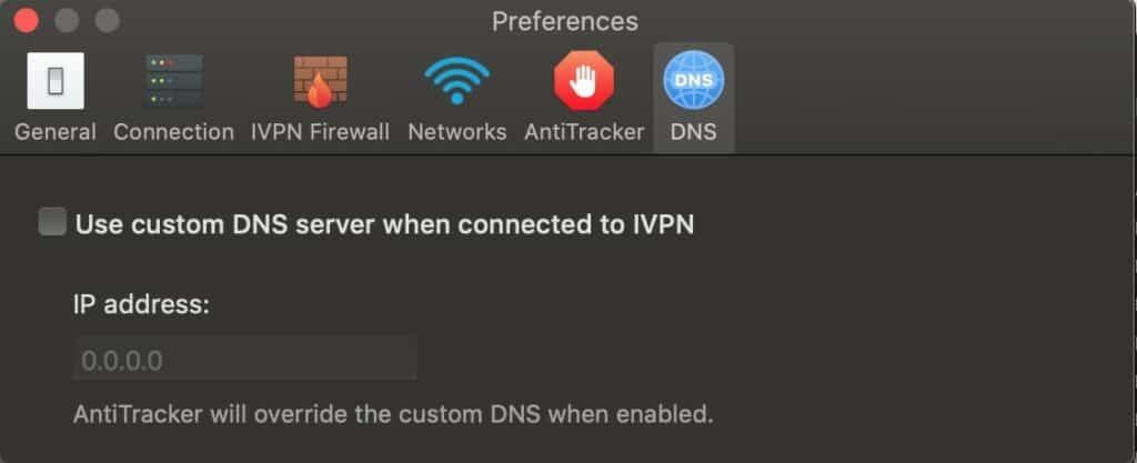 iVPN App - DNS