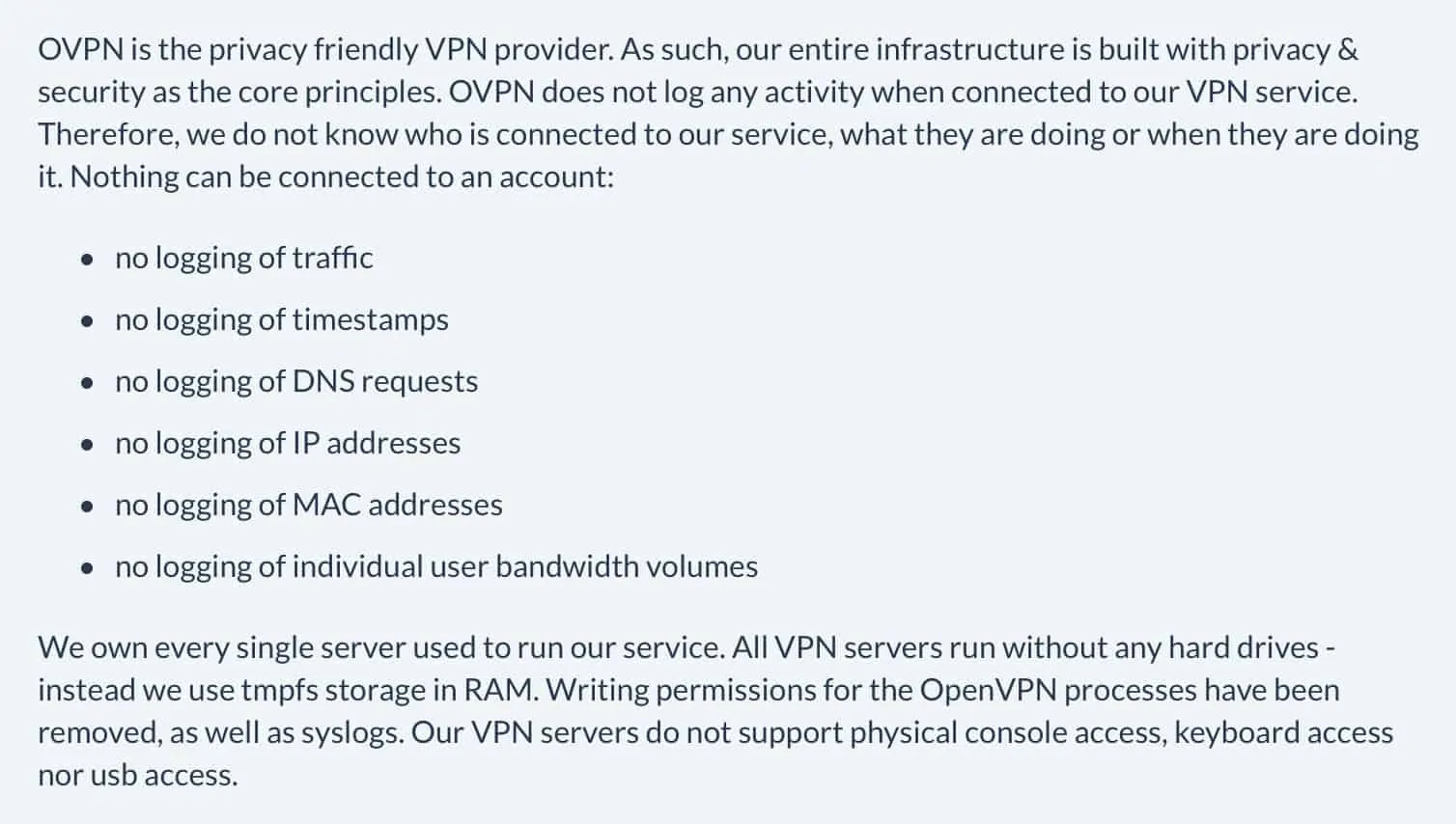 OVPN Privacy Policy
