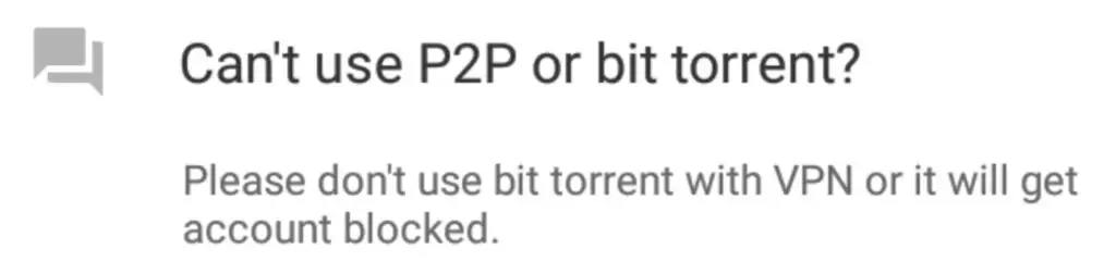 TurboVPN - No P2P