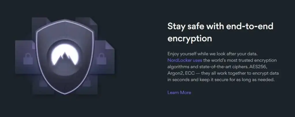 NordLocker review encryption information.
