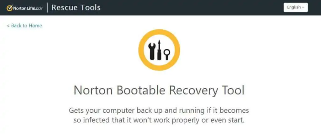 Norton bootable antivirus tools.
