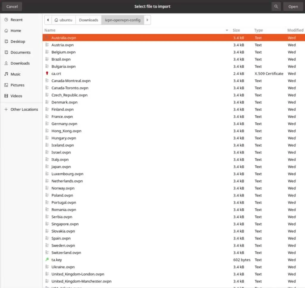 Ubuntu - File Browser