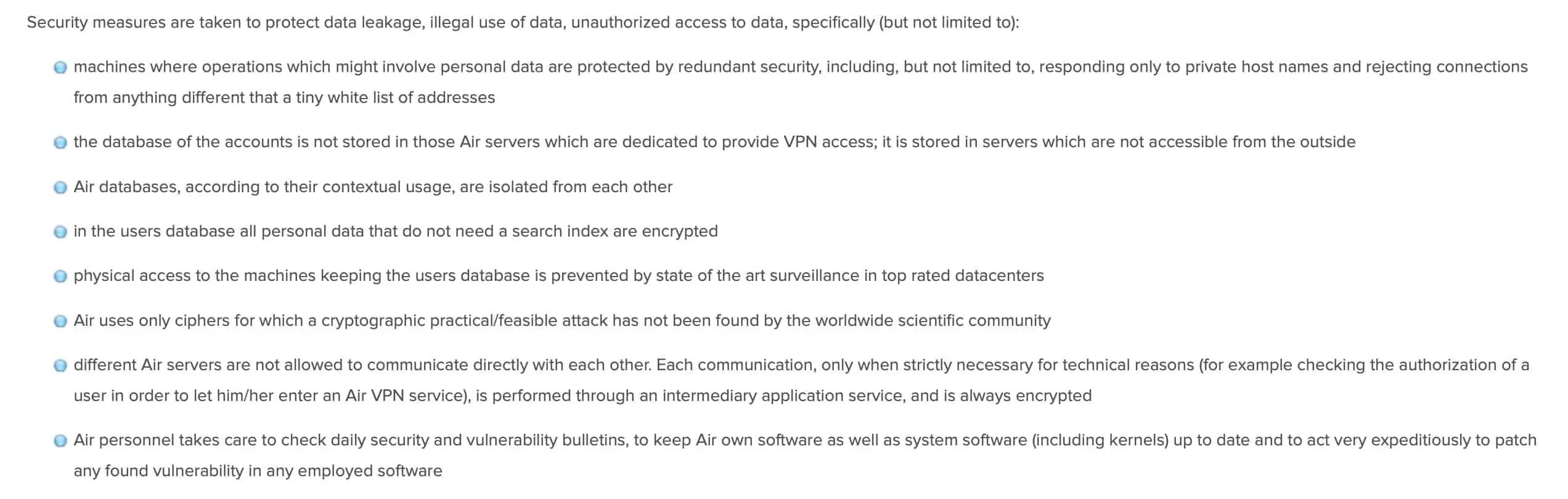 AirVPN - Privacy Policy 3