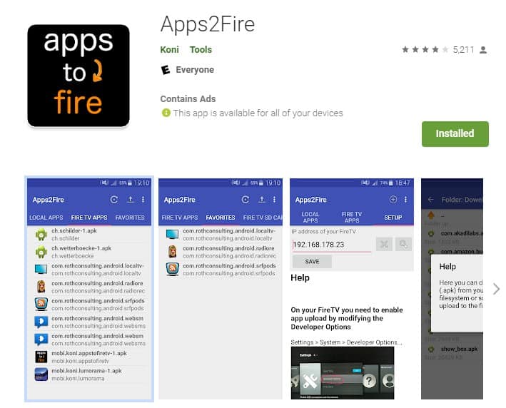 apps2fire google play