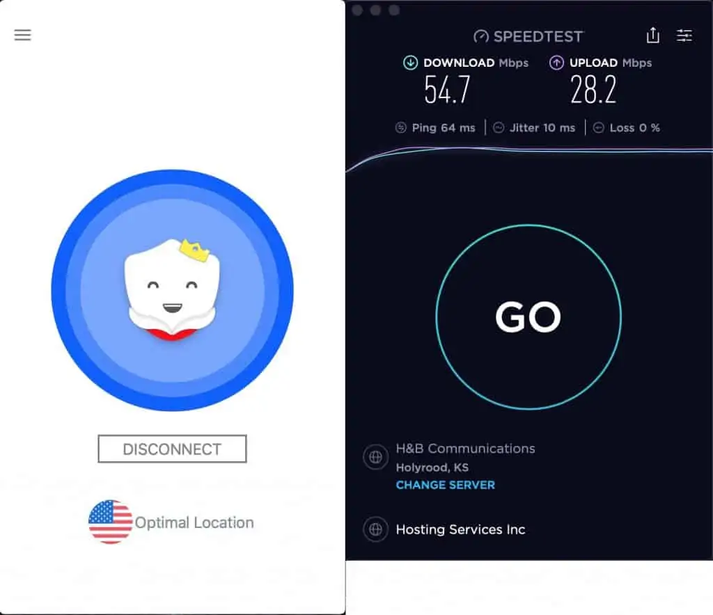 How fast is Betternet?