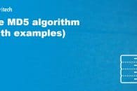 The MD5 algorithm (with examples)