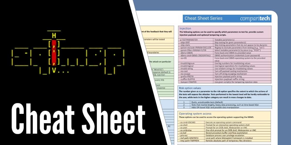 lottery Peck escalate sqlmap Cheat Sheet: Commands for SQL Injection Attacks + PDF & JPG