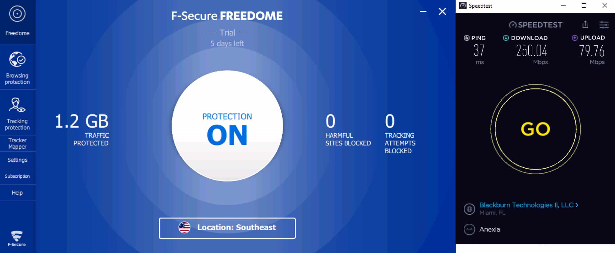 Freedome - Speed Test