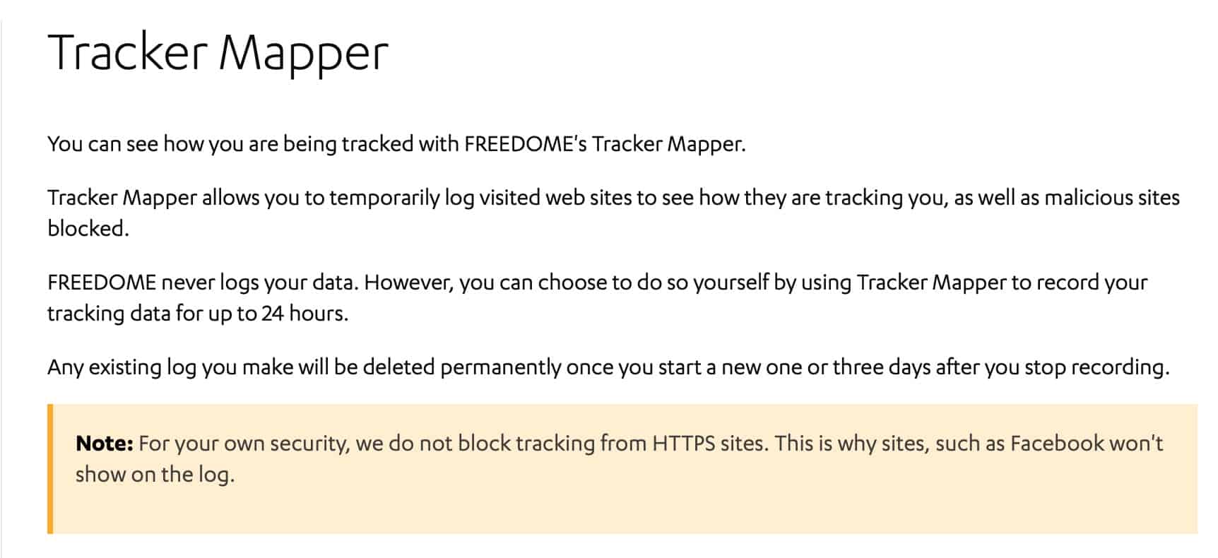Freedome - App - Tracker Mapper