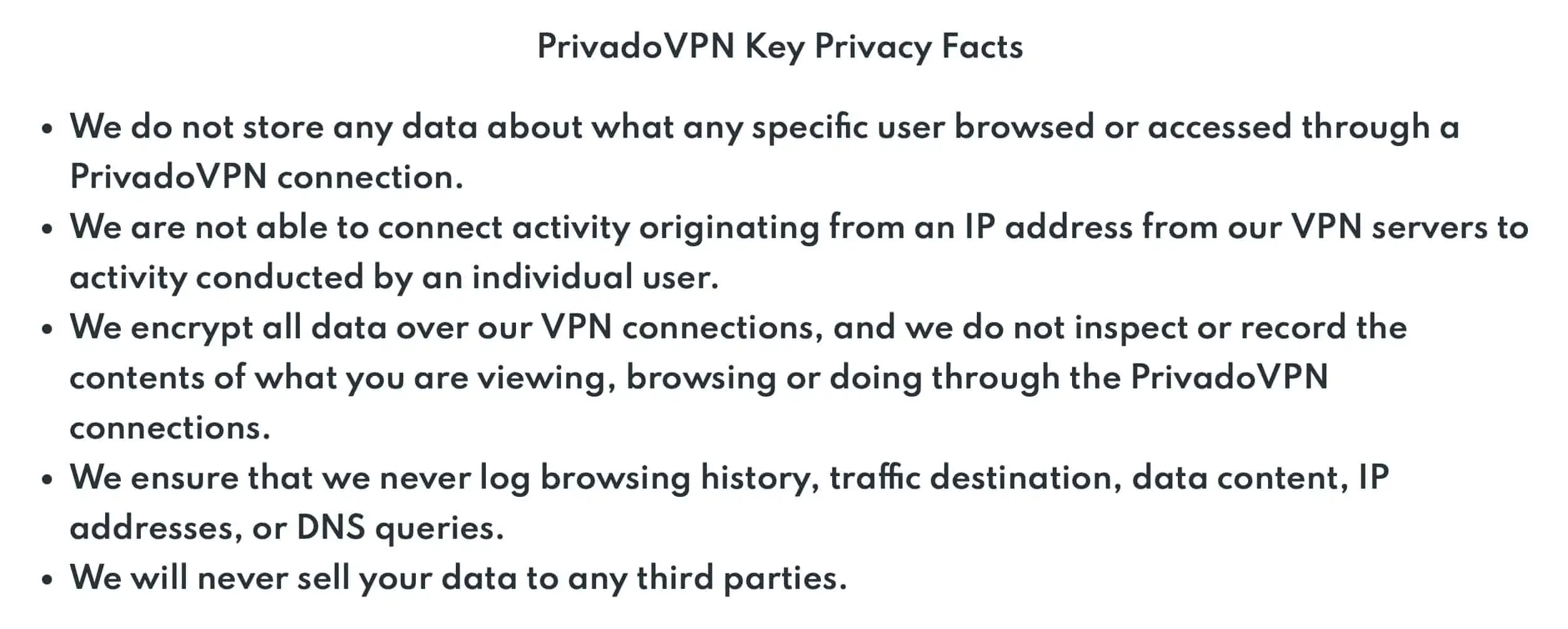 PrivadoVPN - Privacy Policy 1