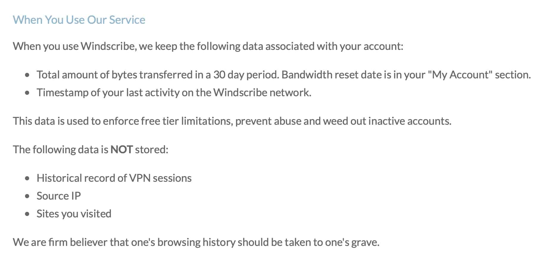 Windscribe - Privacy Policy 1