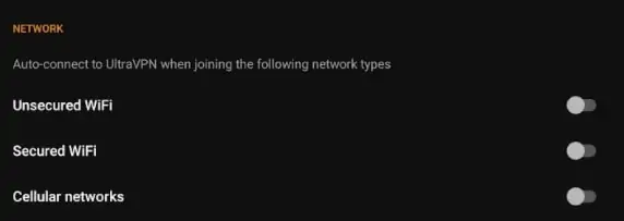 UltraVPN network features