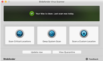 Bitdefender virus scan