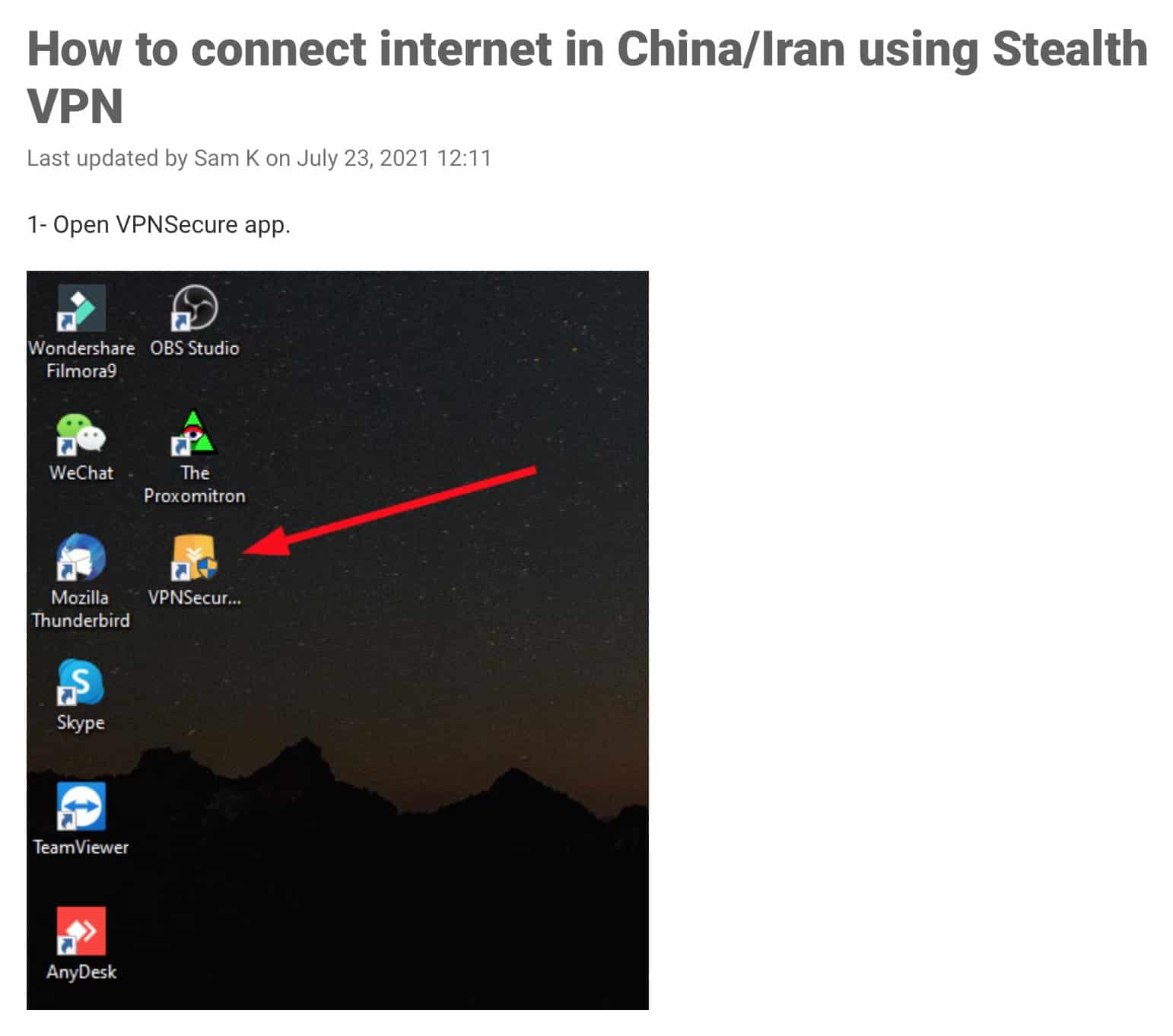 VPNSecure - China