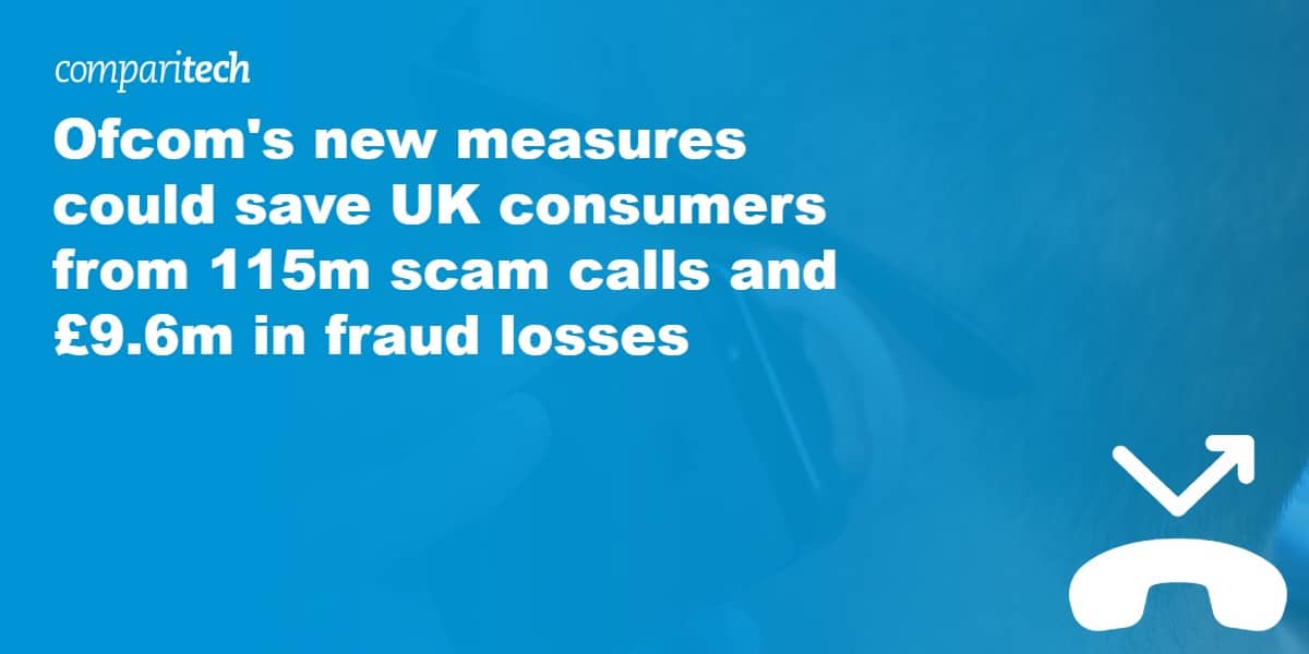 Ofcom's new measures could save UK consumers from 115m scam calls and £9.6m in fraud losses