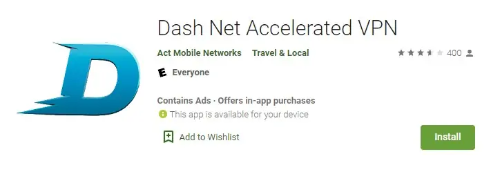 Dash Net VPN