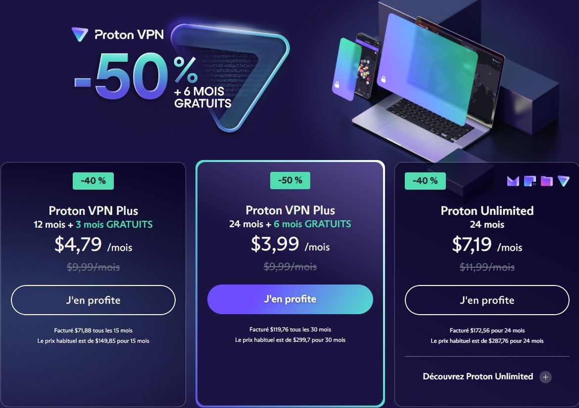 protonvpn bf deal french