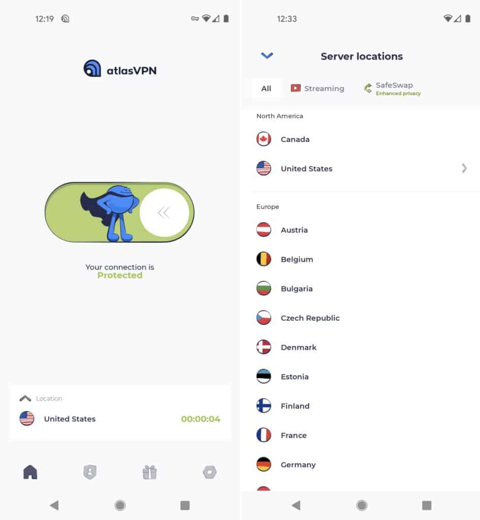 Atlas VPN-Android-App