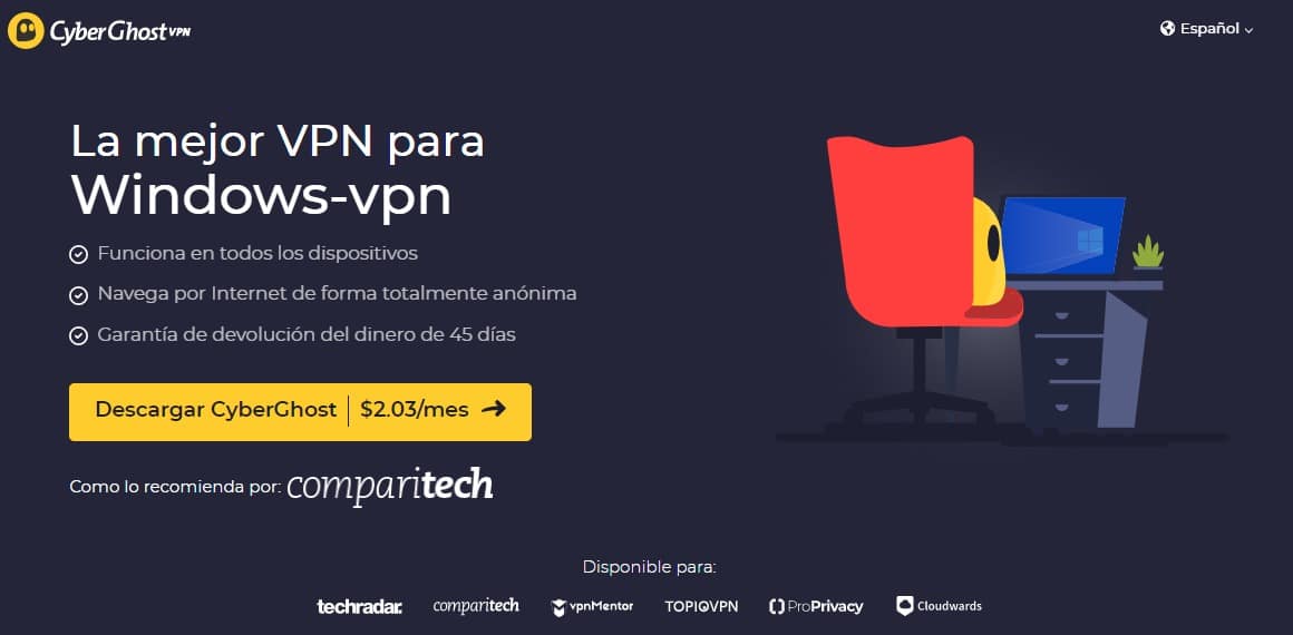 cyberghost deal - spanish