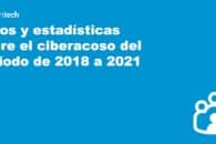 Datos y estadísticas sobre el ciberacoso del periodo de 2018 a 2021