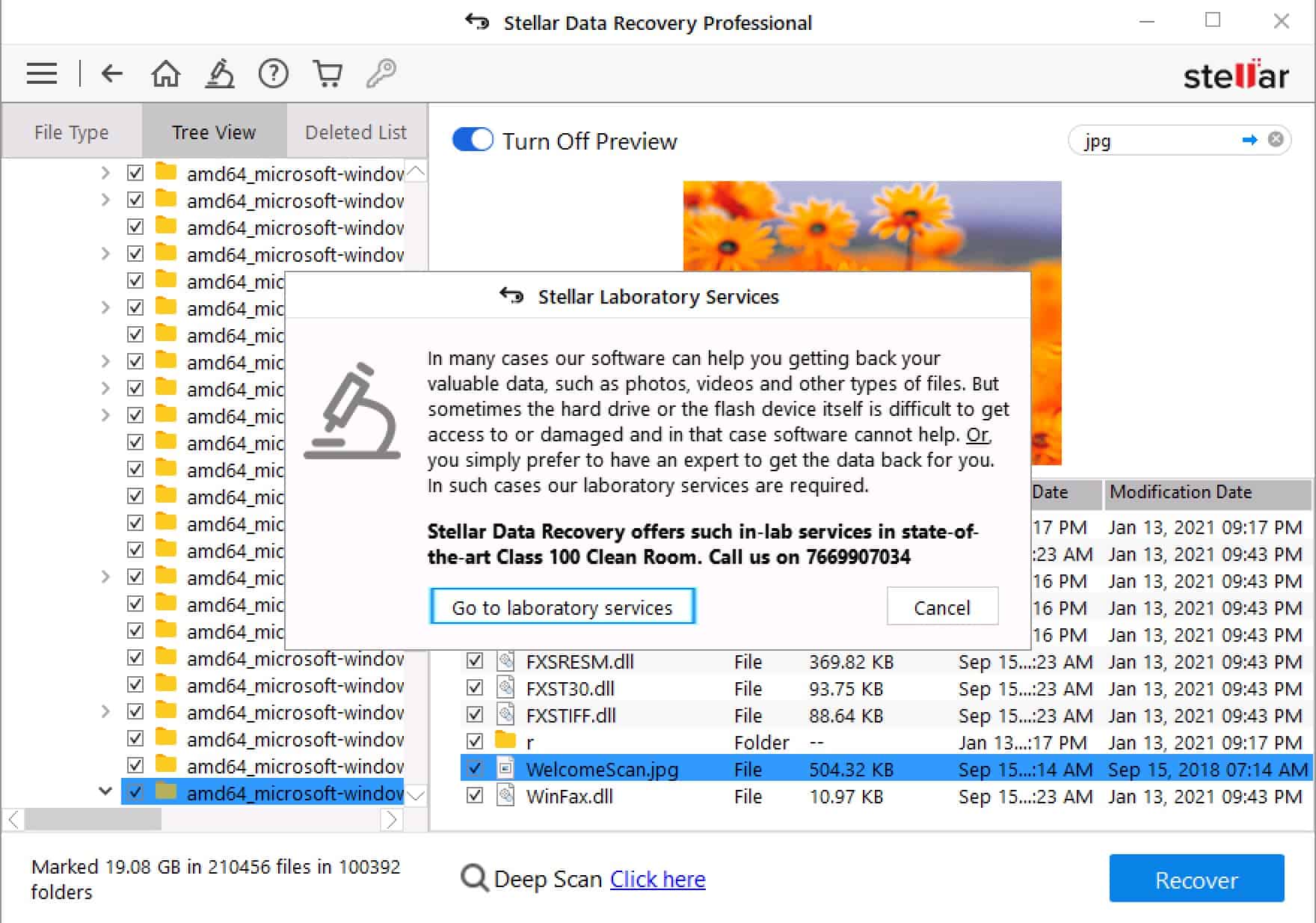 Stellar Data Recovery Windows - Lab Services