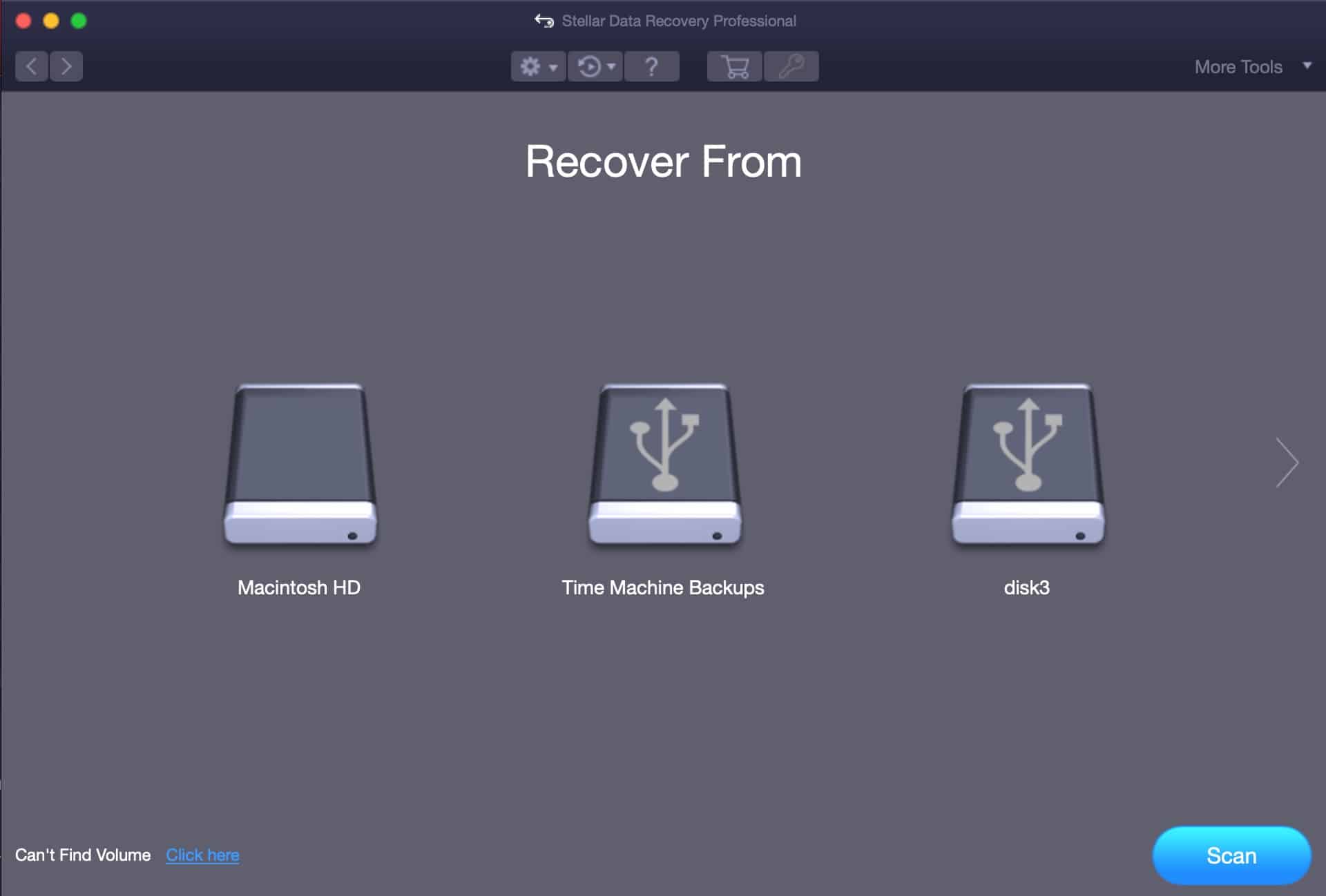 Stellar Data Recovery macOS - Select Drive
