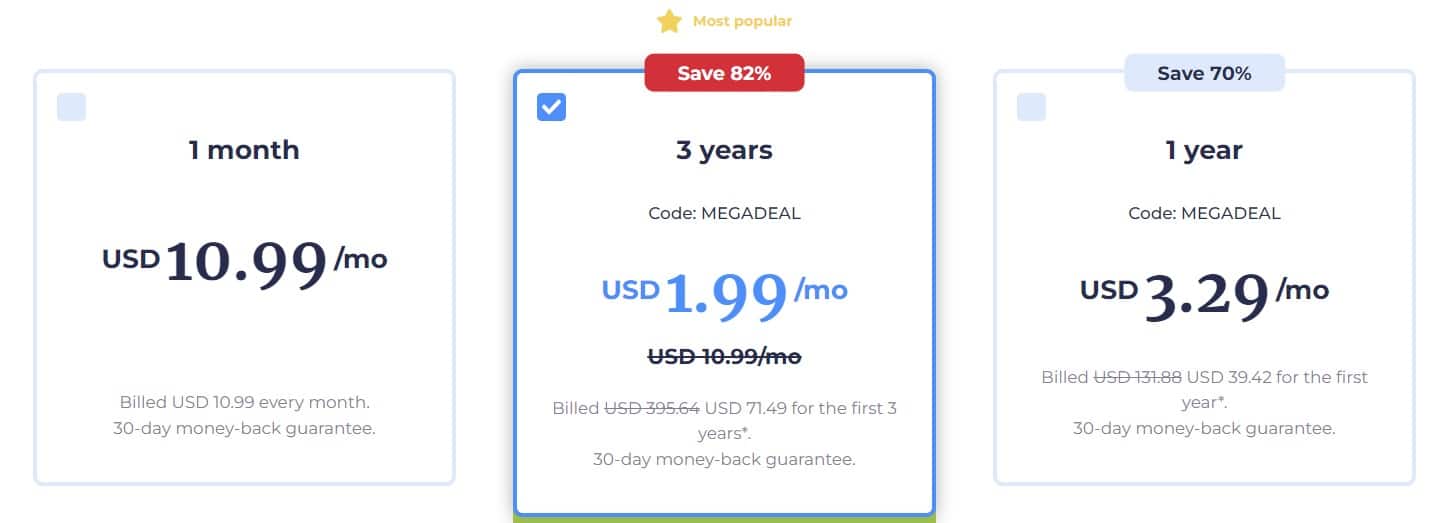 I prezzi di Atlas VPN