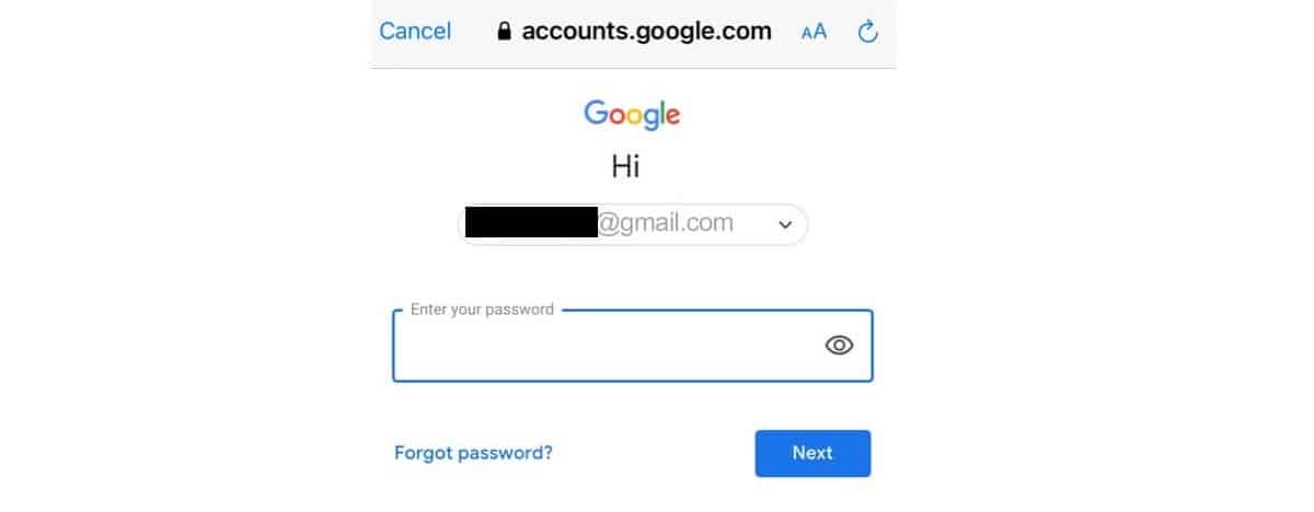 Change password on Apple account