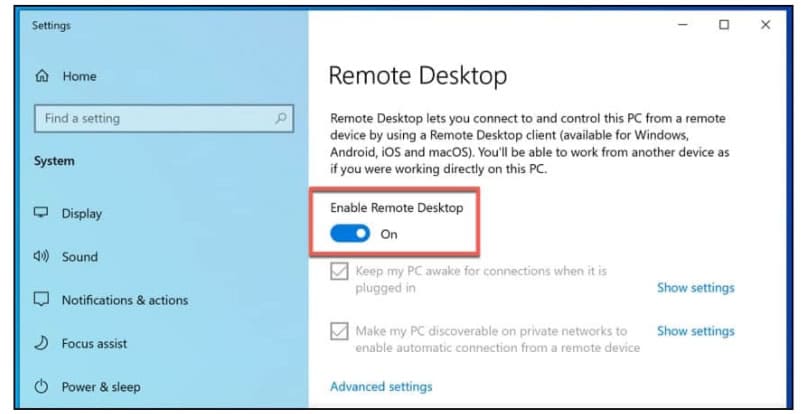 Windows Remote Desktop Protocol (RDP)