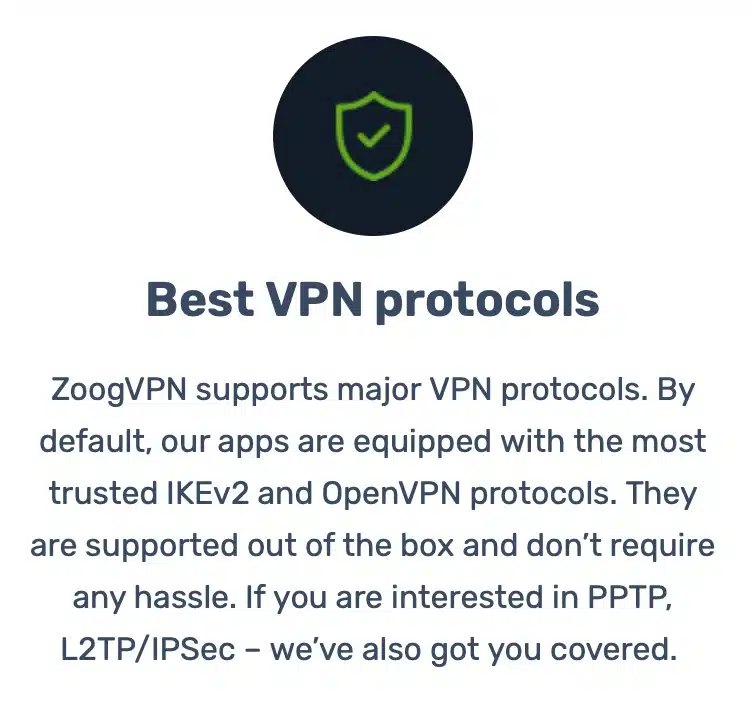 ZoogVPN - VPN Protocols