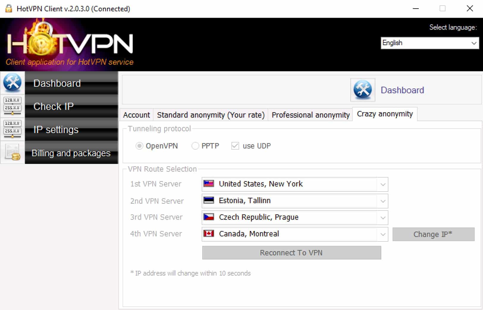HOT VPN - Crazy Anonymity