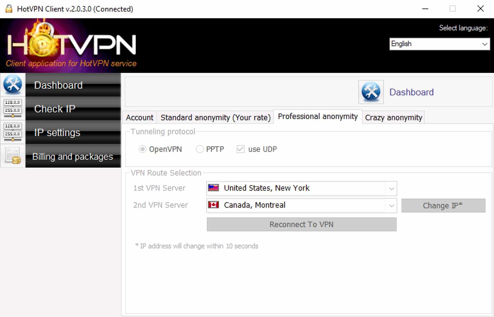 HOT VPN - Professional Anonymity