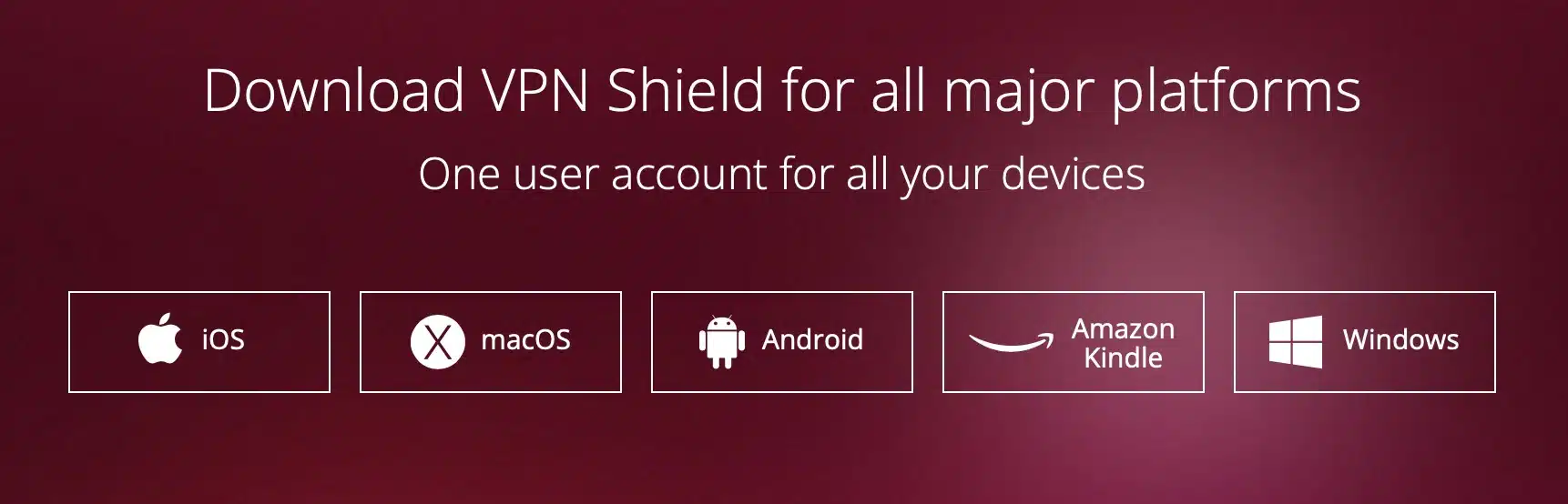 VPN Shield - PLatforms