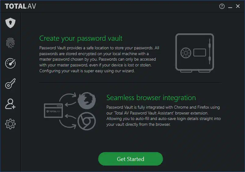 TotalAV password vault