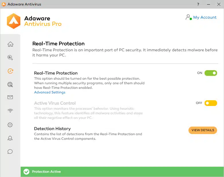 Adaware real-time protection