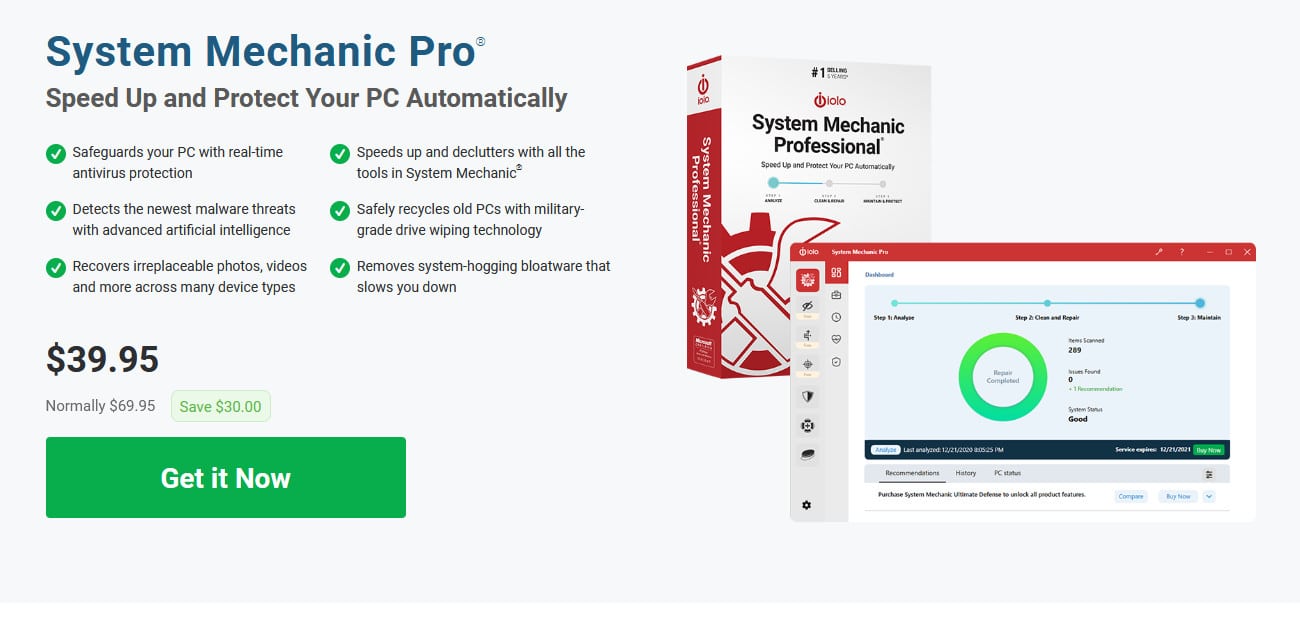 iolo System Mechanic Pro pricing