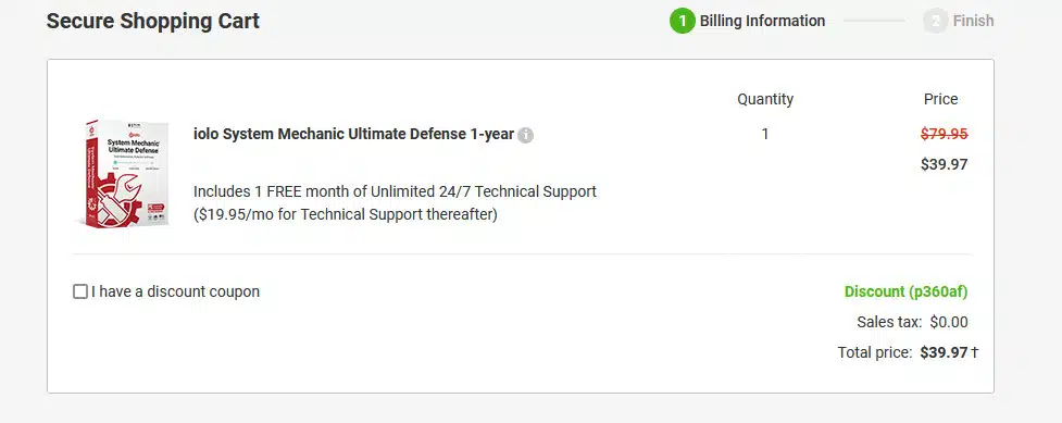 iolo System Defense Ultimate pricing