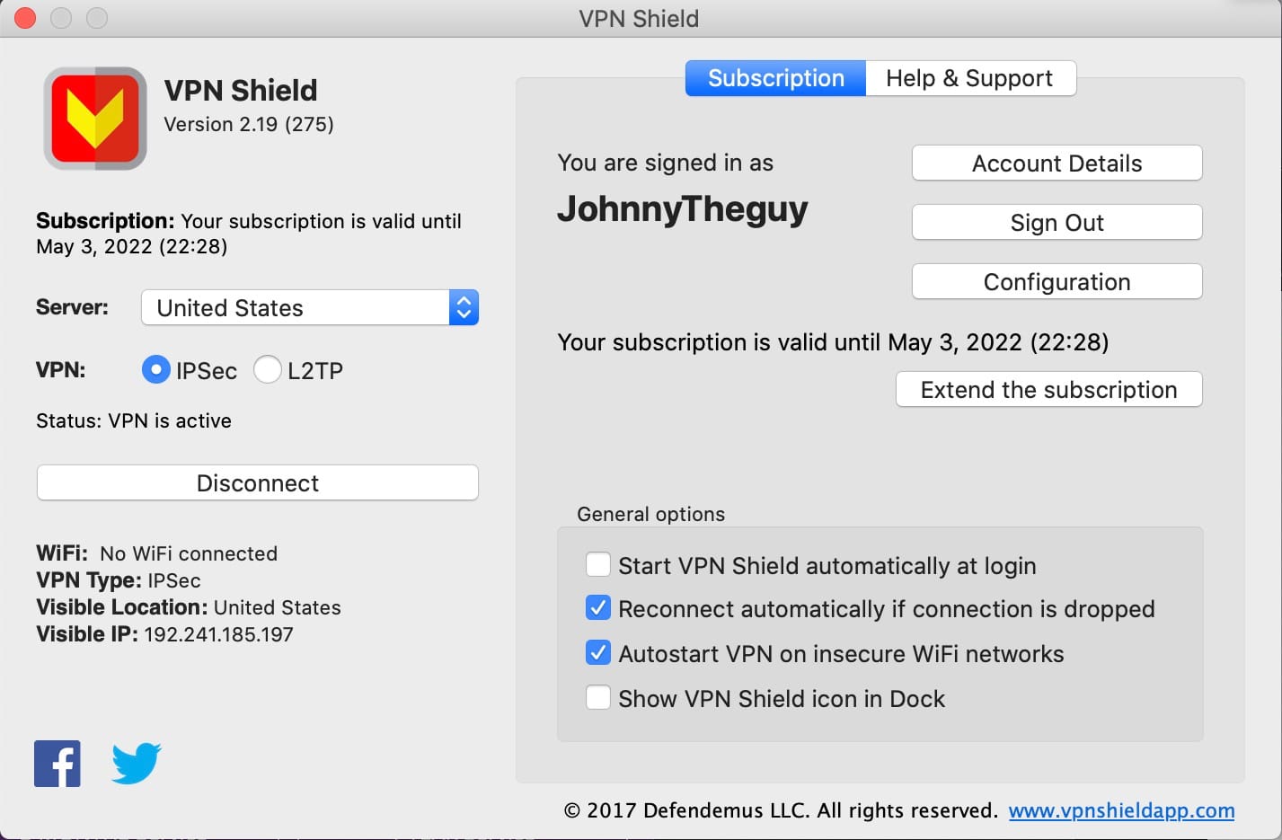 VPN Shield - macOS app