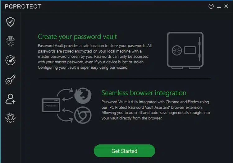 PC Protect password manager