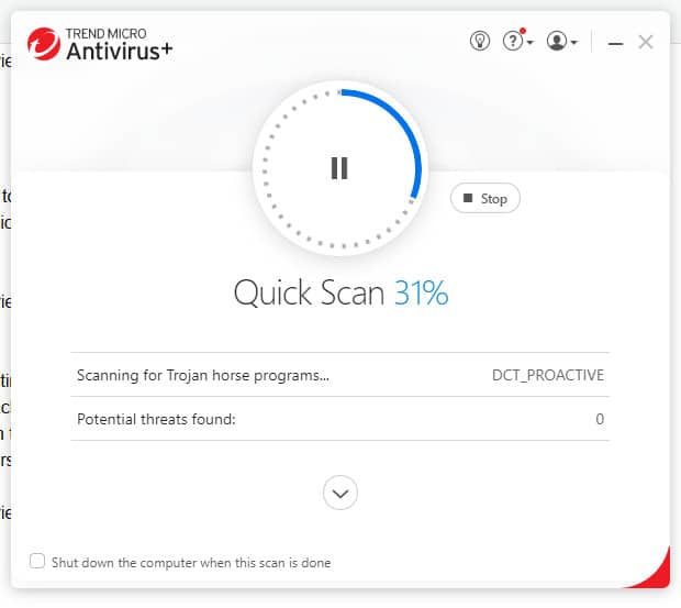 Trend Micro quick scan