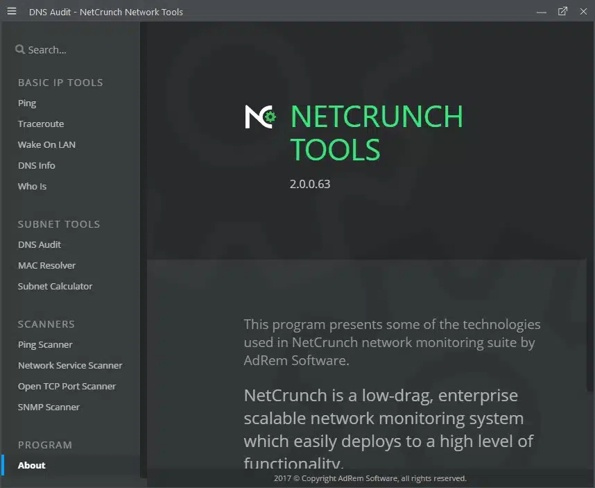 NetCrunch Admin Toolset