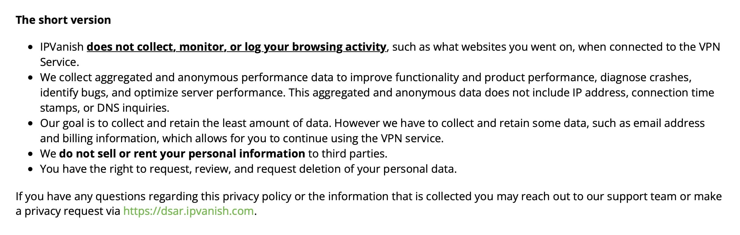 IPVanish - Privacy Policy