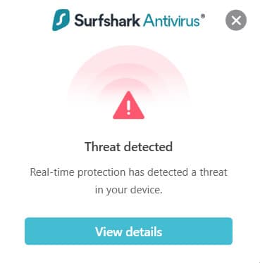 Surfshark One - Threat Detected