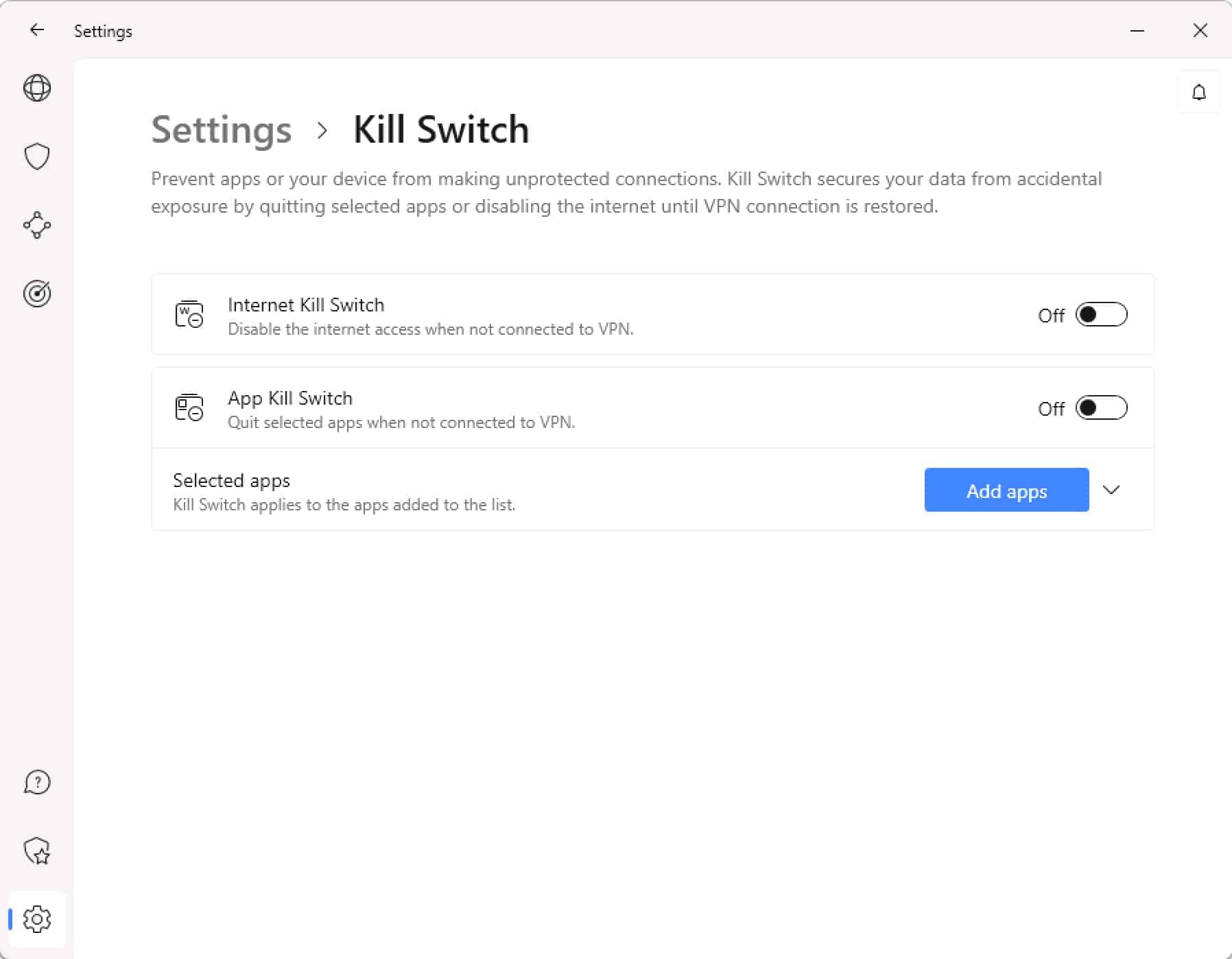 NordVPN - Windows App - Kill Switch