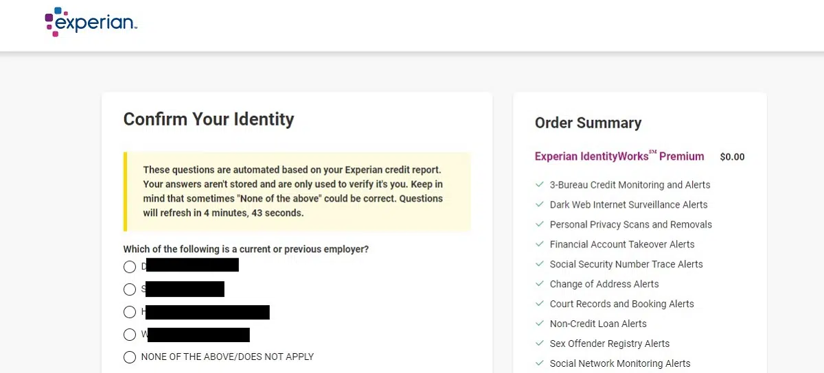 Experian IdentityWorks review