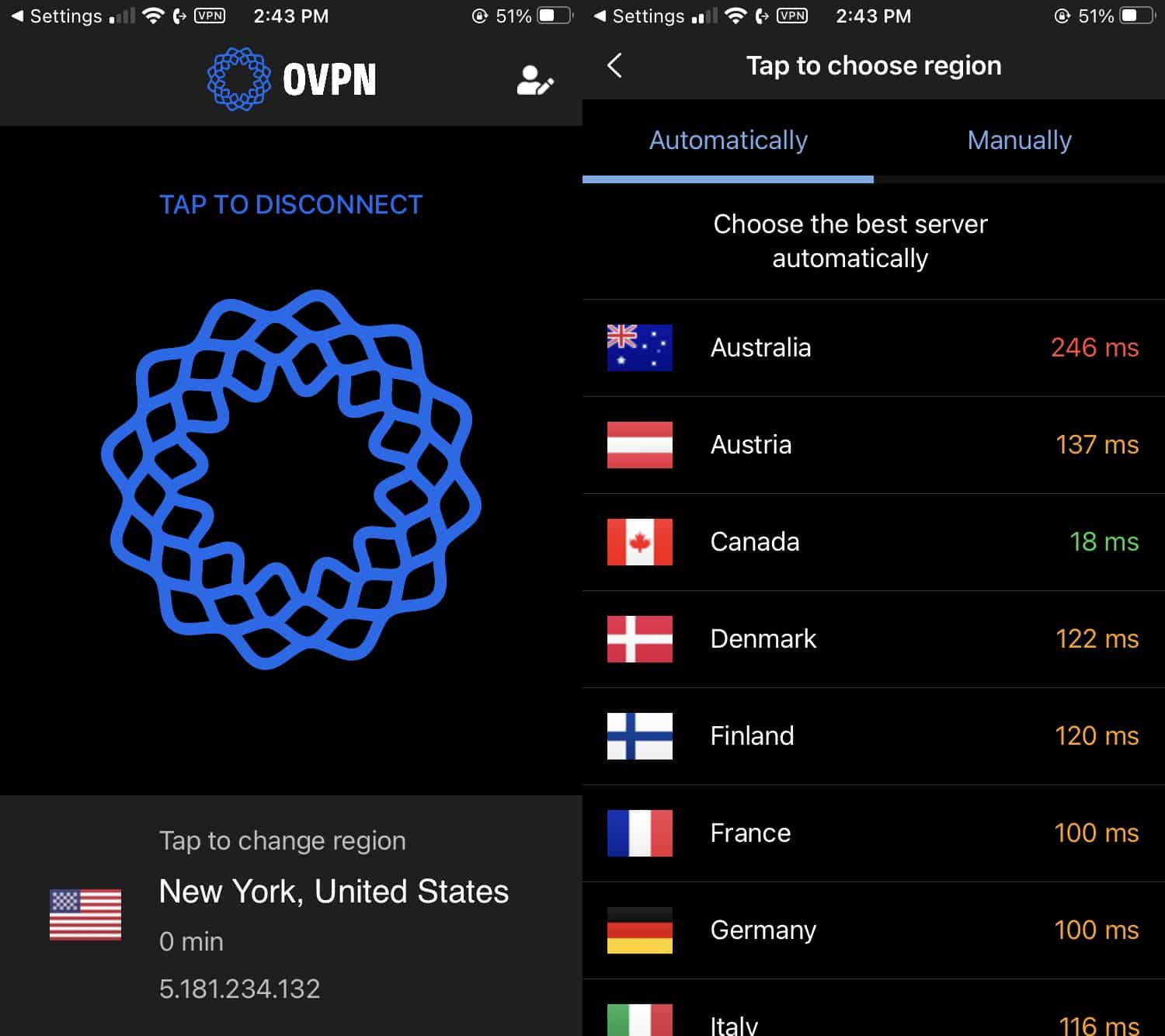 OVPN - iPhone App