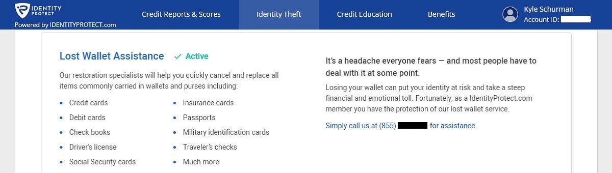 IdentityProtect lost wallet protection